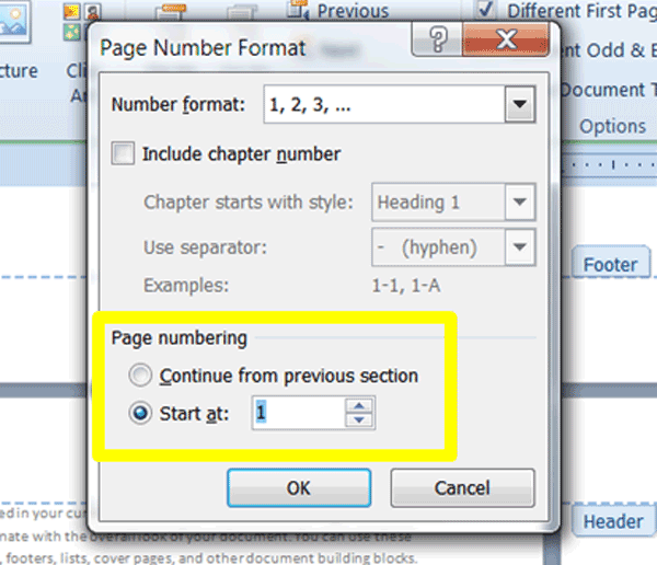 Free Microsoft Word Tutorial - Page Numbering Beginner - Restart Page Numbering 2