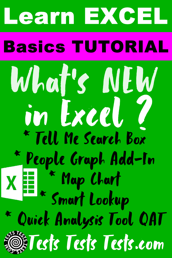 Learn Excel Basics - What's New in Excel Tutorial