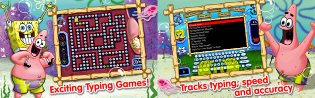 SpongeBob SquarePants Typing Software - Exciting Typing Games and Tracks Typing speed and accurancy